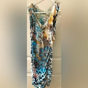 S-12 Mutil-colored Club/ Party Dress. Size L/XL